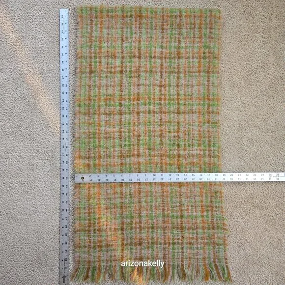Vintage PERFECT Mohair Wool Scarf Retro London Bermuda - Picture 7 of 10